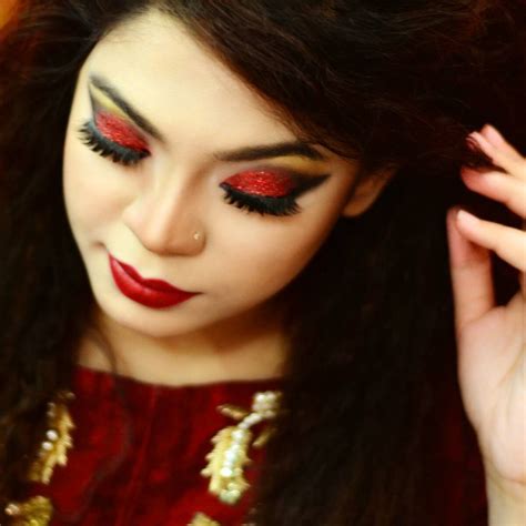 Dark Red Eye Makeup - Makeup Vidalondon