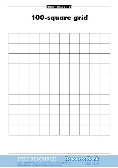 100-square grid – FREE Primary KS1 teaching resource - Scholastic