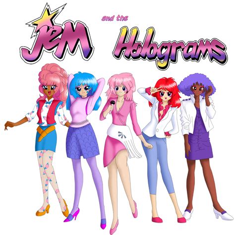 Jem and the Holograms by Anthro7 on DeviantArt