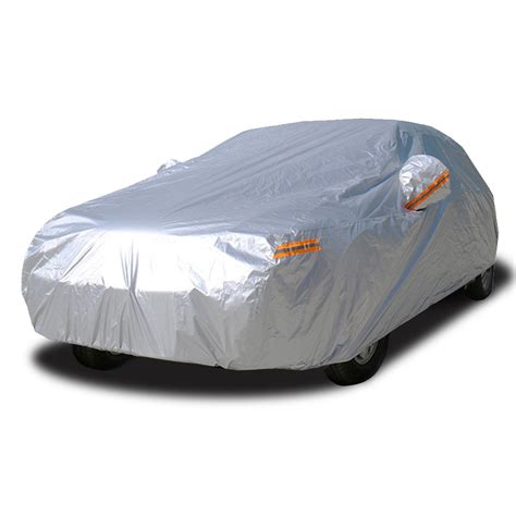 kayme Car Cover Waterproof All Weather, Outdoor Rain Uv Sun Protection With Zipper Mirror Pocket ...