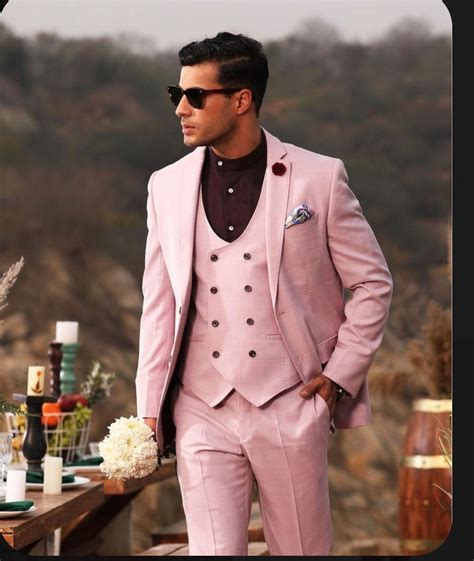 Suit for Men Pink 3 Piece Suit Mens Suit Wedding Suitdate - Etsy