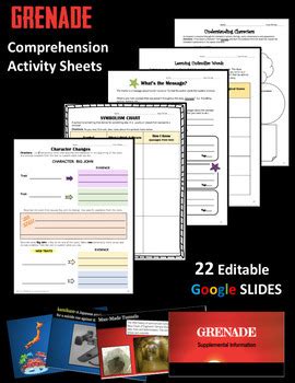 "Grenade" by Alan Gratz Novel Study by In The Middle Curriculum Development