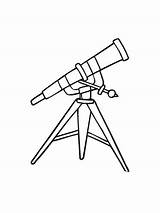 Telescope coloring pages sketch template