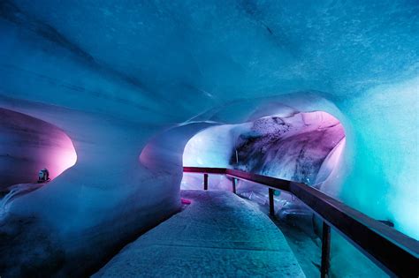 Visiting A Glacier Cave And Igloo In Engelberg-Titlis Switzerland