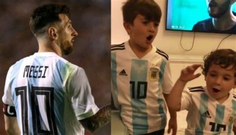 El tierno vídeo de Thiago y Mateo Messi alentando a Argentina (VIDEO) - visionnoventa.net