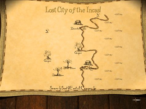 This lost city map doesn't have an X, any ideas on where to go? I've ...