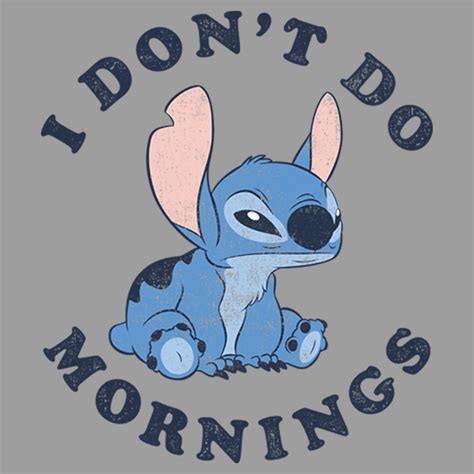 Boy's Lilo & Stitch Experiment 626 I Don't Do Mornings Pull Over Hoodie
