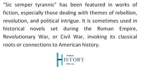 Meaning and origin story of the phrase "Sic semper tyrannis" - World History Edu