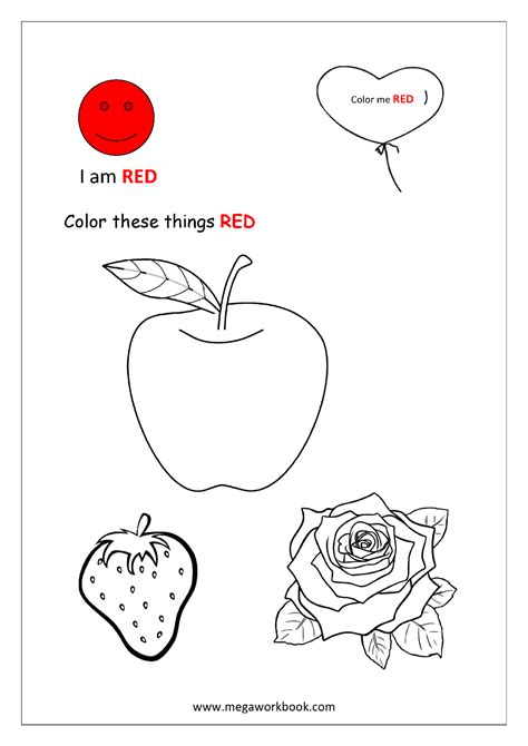 Learn Colors - Red Coloring Pages - Blue Coloring Pages - Yellow ...