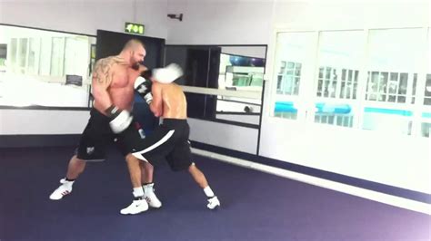 Eddie hall boxing 23stone vs 10stone - who do you think came out on top? - YouTube