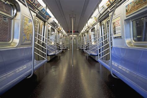 Interior of subway train, New York City, New York, United States | The Source