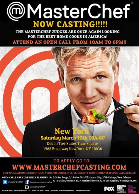 Open Auditions for MasterChef Coming to NYC Open Auditions for ...