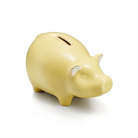 Tiny Tiffany Piggy Bank in Yellow Earthenware | Tiffany & Co.