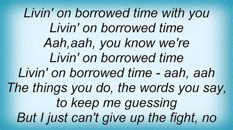 Average White Band - Living On Borrowed Time Lyrics_1 - YouTube