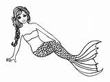 Realistic mermaid coloring pages Download And Print For Free sketch template