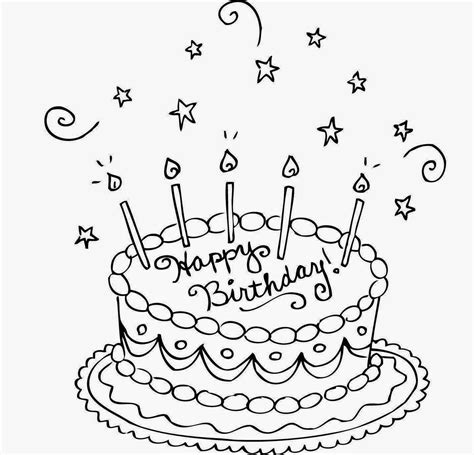 Birthday Cake Drawing Cartoon at GetDrawings | Free download