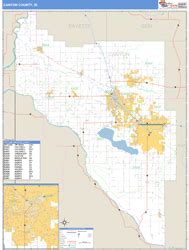 Canyon County, ID Zip Code Wall Map Basic Style by MarketMAPS