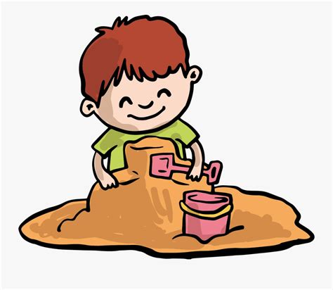 Sand Play Child Clip Art - Play With Sand Clipart , Free Transparent ...