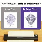 Wireless Tattoo Transfer Stencil Printer Thermal Tattoo Machine With 10pcs Free Transfer Paper ...