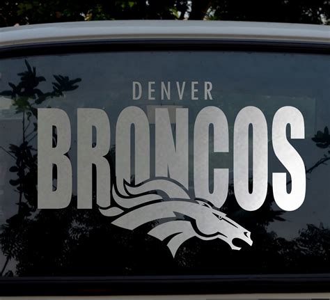 Denver Broncos 15 Vinyl Car Truck Decal Window Sticker | Etsy