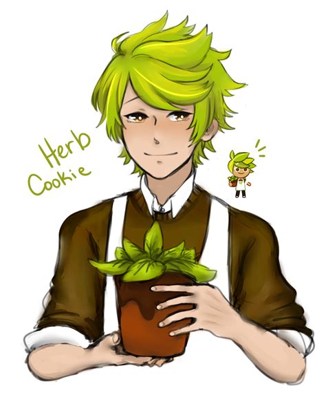 Cookie Run. Herb Cookie. Anime. Fan art. | Cookie run, Herbs, Cookies