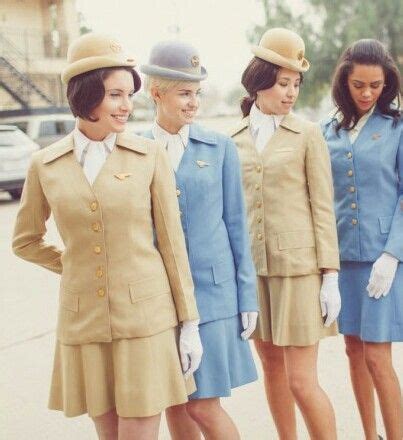 Models in original Pan Am uniforms for photoshoot Airline Uniforms ...