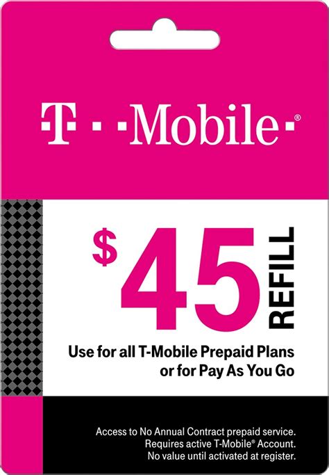 Customer Reviews: T-Mobile $45 Prepaid Refill Card T-MOBILE 2015 $45 - Best Buy