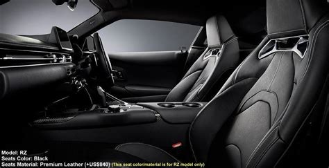 New Toyota Supra Interior picture, GR-Supra Inside view photo and Seats image