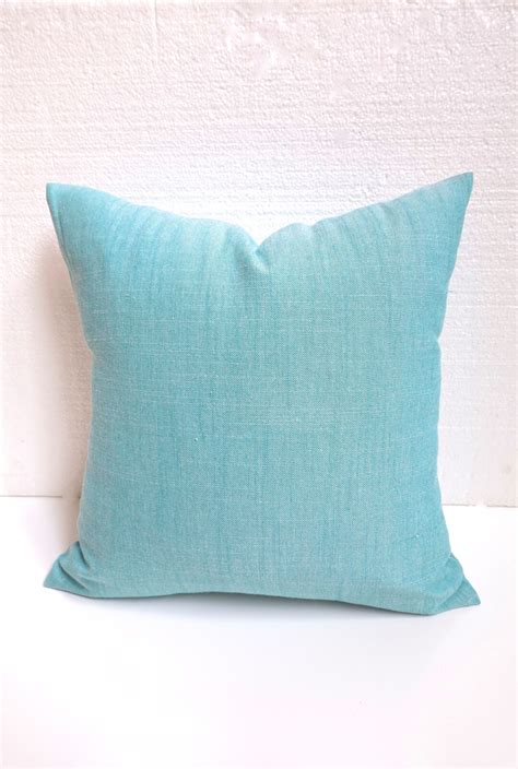 TURQUOISE Pillows Solid TURQUOISE Throw Pillow Covers Solid - Etsy