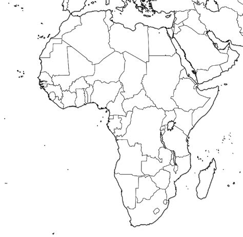 Blank Africa Map Printable