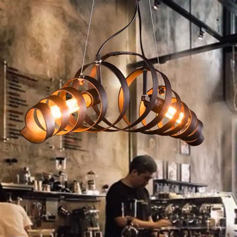 Vintage Retro Loft Pendant Lights Industrial Ring Pendant Lamp For ...