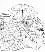 Picnic Coloring Pages For Kids  Home sketch template