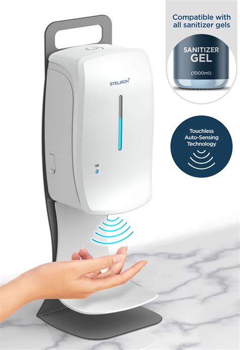 Steliron Automatic Hand Sanitizer Dispenser (34oz) Touchless/Hands Free Table Top/Countertop ...