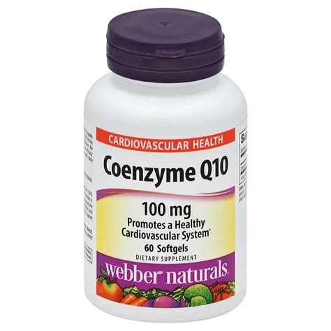 Webber Naturals Coenzyme Q10 100 mg, Softgel - Shop Vitamins & Supplements at H-E-B