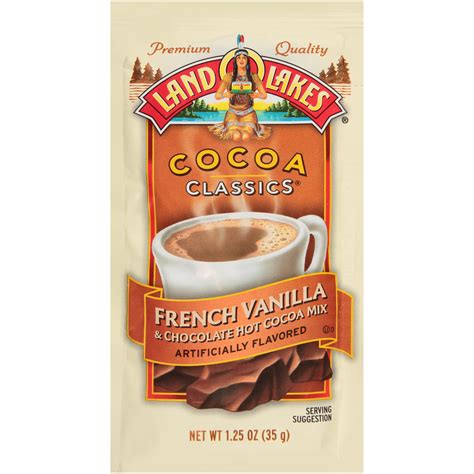 Land O Lakes Cocoa Classics, French Vanilla and Chocolate Hot Cocoa Mix ...