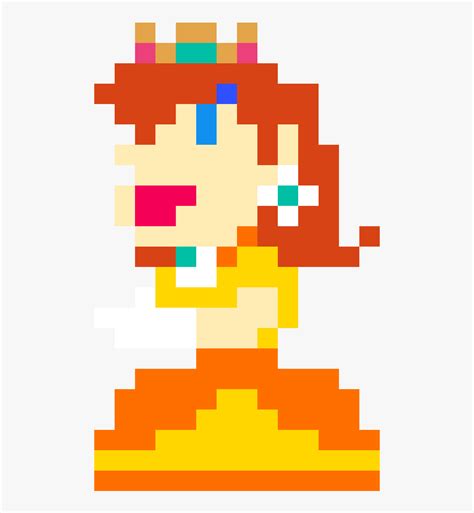 Princess Peach 8 Bit Png, Transparent Png - kindpng