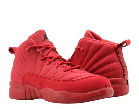 Jordan - Nike Air Jordan 12 Retro Gym Red (PS) Little Kids Basketball ...