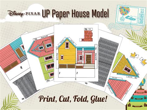 Disney Pixar UP Printable House DIY Craft With Youtube Video - Etsy Canada