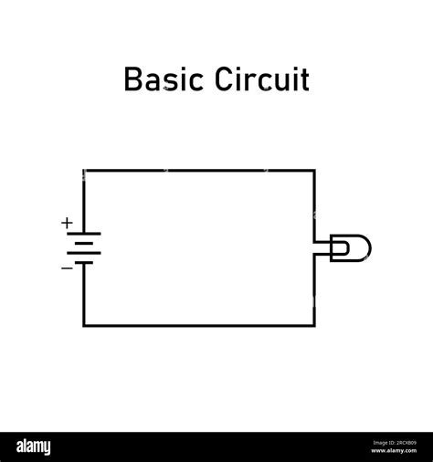 Basic electrical circuit. Basic diagram of a circuit Stock Vector Image ...