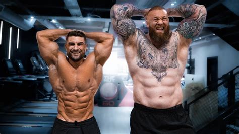 Ryan Terry Teaches Hafthor Björnsson How to Pose Like a Bodybuilder ...