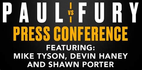 Jake Paul vs Tommy Fury Fight Week Press Conference Live Stream Video