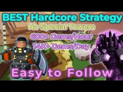 TDS Lucille Hardcore Strategy p1 (pov) with DOC - Easy Gem Grind Guide - Tower Defense Simulator ...