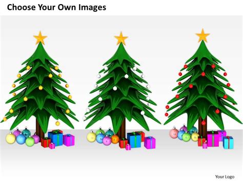 0514 Christmas Tree And Gifts Image Graphics For Powerpoint ...