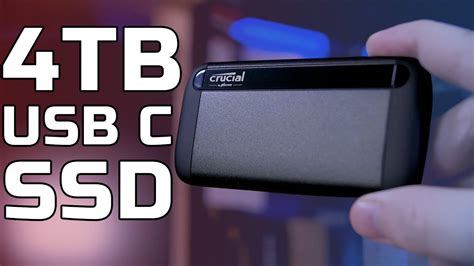 4TB USB C SSD! Crucial X8 4TB Review - YouTube