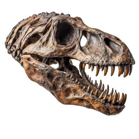 Premium AI Image | A dinosaur fossil on transparent background AI