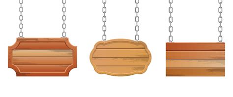 Wooden banner vector design illustration isolated on white background 1838142 Vector Art at Vecteezy