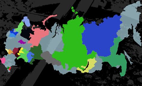 Map of separatist movements in Russia from the Anarchist Programmer. A little bit more ...