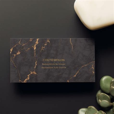 Premium AI Image | a black and gold business card with a black and gold design.