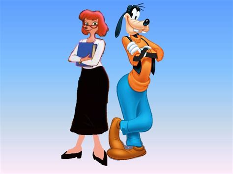 Goofy and his Girlfriend Sylvia Marpole | Disney cartoon characters, Goofy disney, Goofy movie