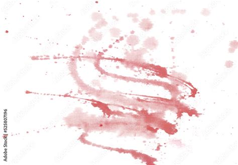 Blood Splatter Smear Stain Overlay Isolated on White Background Stock ...